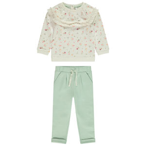 Ensemble jogging imprimé floral pour bébé fille 