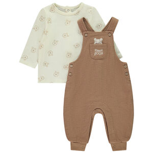 Ensemble 2 pièces avec salopette Winnie Disney pour bébé 