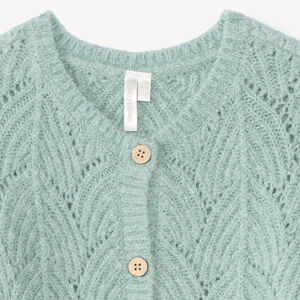 Gilet bébé fille tricot maille fantaisie 