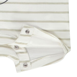 Combinaison courte rayée print Mickey Disney pour bébé garçon 