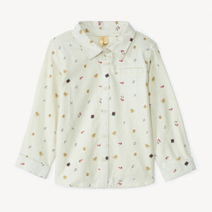 Chemise manches longues imprimé Noël pour bébé garçon 