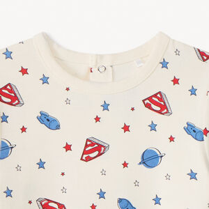 Dors-bien imprimé Superman Warner pour bébé garçon avec ouvertures différentes selon l'âge 