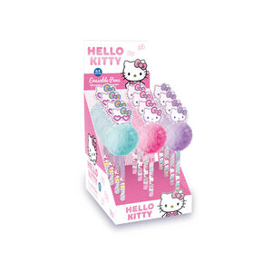 Stylo effaçable à pompon Hello Kitty (modèle aléatoire) 
