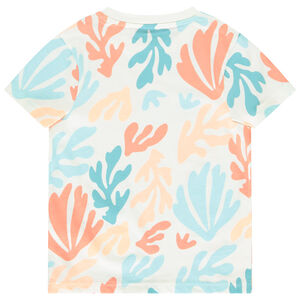 T-shirt manches courtes imprimé coraux garçon 