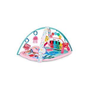TAPIS D'EVEIL 4 EN 1 KICKIN TUNES MEDUSE ROSE 