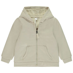 Gilet molleton à capuche doublé velours pour bébé garçon 