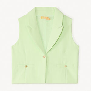 Veste sans manches style blazer pour fille 