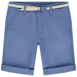 Bermuda ceinturé en twill pour garçon 
