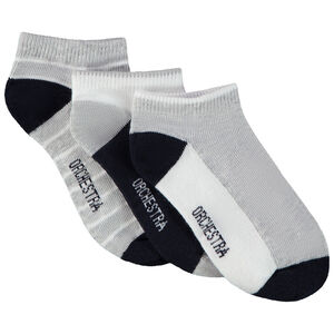 Lot de 3 paires de chaussettes courtes pour garçon 