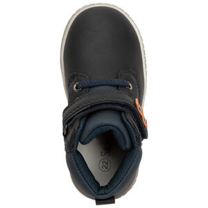 Bottillons bleu marine pour enfant garçon à lacets et scratch 