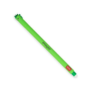 Stylo gel à encre verte effaçable Dino 