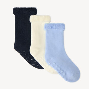 Lot de 3 chaussettes anti-dérapantes bébé garçon 
