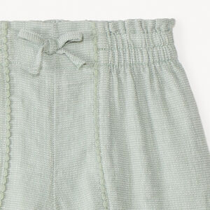 Short en toile avec galon à pompons pour fille 