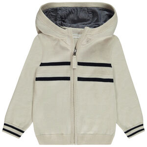 Gilet en tricot avec capuche pour garçon 