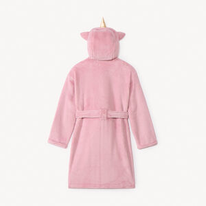 Robe de chambre licorne rose en sherpa pour fille  
