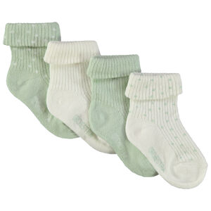 Lot de 4 paires de chaussettes étoilées pour bébé 
