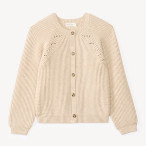 Gilet fille tricot fantaisie 