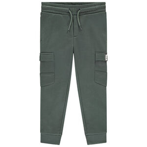 Jogging esprit cargo en molleton uni pour garçon 