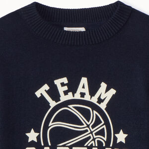 Pull en tricot printé pour garçon 