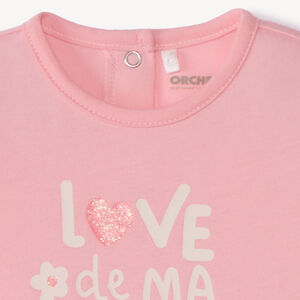 Dors-bien en jersey printé pour bébé fille 