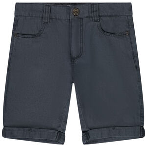 Bermuda en toile uni avec poches pour garçon 