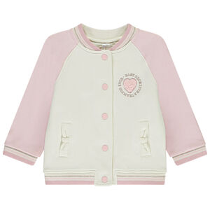 Veste teddy en molleton effet color bock pour bébé fille 