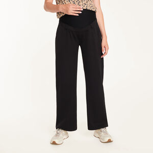 Pantalon de grossesse uni avec bandeau haut 