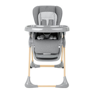 Chaise haute réglable 0+ Jude - Bois et Gris 