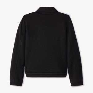 Veste molleton style perfecto quilte léopard pour fille 