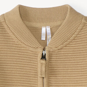 Gilet zippé bébé garçon en tricot ottoman 