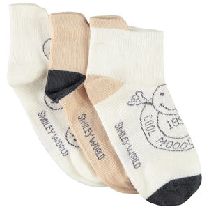 Lot de 3 paires de chaussettes courtes SmileyWorld pour garçon 
