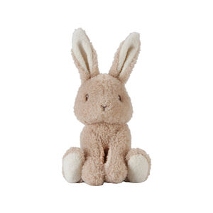 Doudou bébé lapin câlin 15 cm beige 