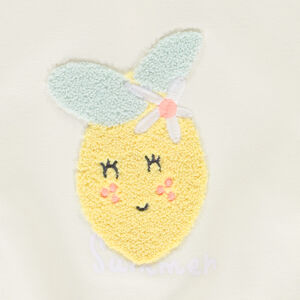 Sweat en molleton avec fruit brodé pour bébé fille  