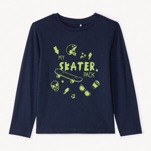 T-shirt manches longues printé pour garçon 