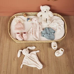 Chaussons en velours avec petit nœud pour bébé fille 