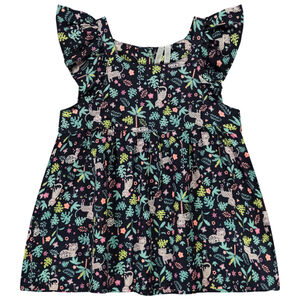 Top en voile imprimé jungle pour bébé fille 