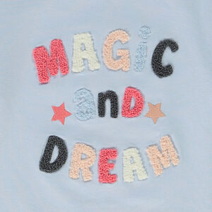 T-shirt manches longues à patchs bouclettes pour fille 