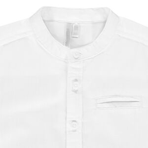 Chemise manches courtes à col mao 