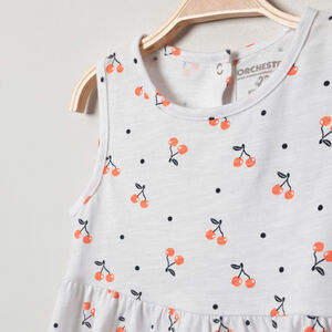 Lot de 3 robes sans manches pour bébé fille unies / imprimées 