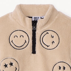 Sweat camionneur en sherpa SmileyWorld garçon 