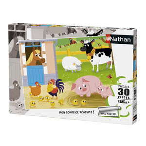 Puzzle 30 Pièces Mes Amis de la Ferme Nathan 