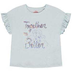 T-shirt manches courtes print irisé Reine des Neiges Disney pour fille 