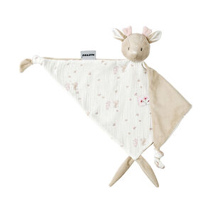 Doudou maxi - FanFan - cerf - sable/imprimé - 60x40 cm 