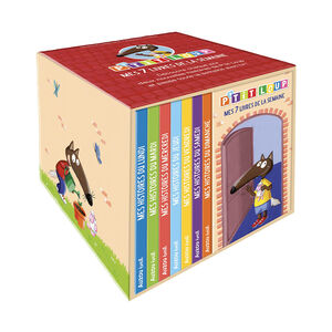 Coffret bibliothèque P'tit Loup "Mes 7 livres de la semaine" 