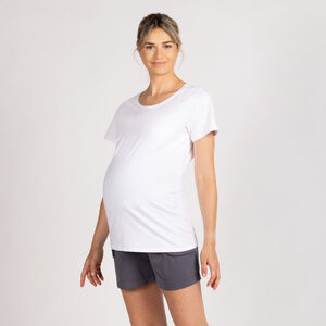T-shirt de grossesse manches courtes uni 