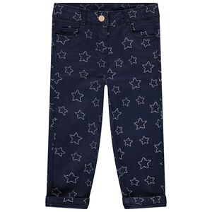 Pantalon slim en twill imprimé pour bébé fille 