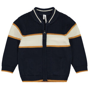 Gilet en tricot fantaisie col teddy pour bébé garçon 