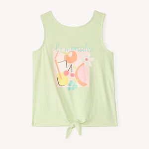 Débardeur effet noué à print pailleté pour fille  