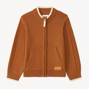 Gilet zippé en tricot garçon 