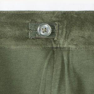 Pantalon bootcut en velours + ceinture tressée pour fille 